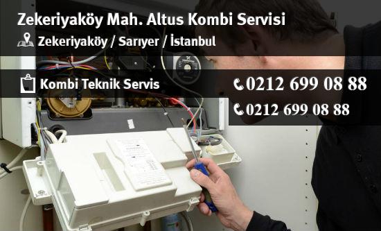 Zekeriyaköy Altus Kombi Servisi İletişim